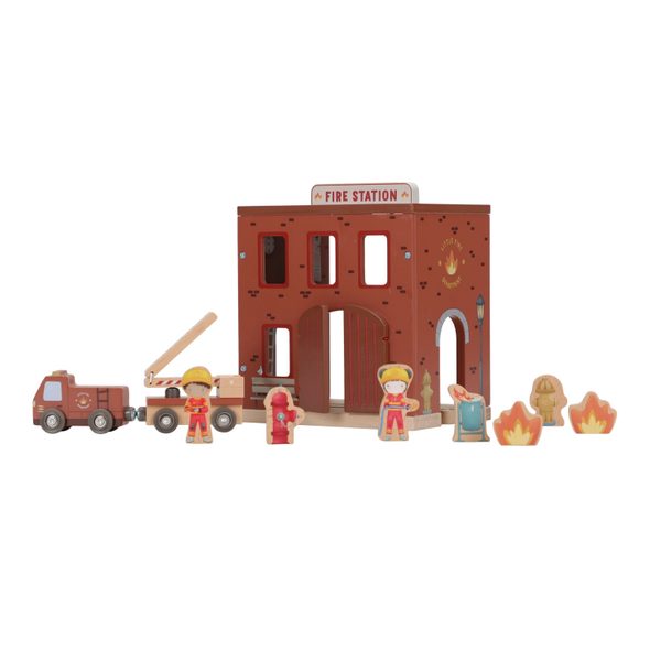LITTLE DUTCH HASIČSKÁ STANICE DŘEVĚNÁ - LITTLE DUTCH - PRO DĚTI