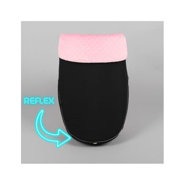 NÁNOŽNÍK ČERNÝ + BABY RŮŽOVÁ REFLEX - NÁNOŽNÍKY - KOČÁRKY A PŘÍSLUŠENSTVÍ