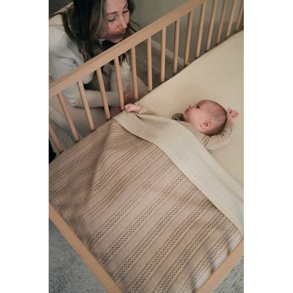 LODGER DEKA NEWBORN MERINO TAN BEIGE - DĚTSKÉ DEKY PRO MIMINKA - SPINKÁNÍ