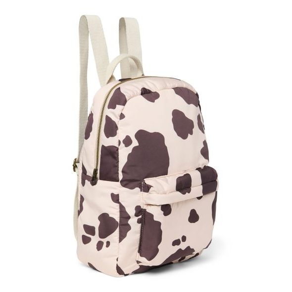 STUDIO NOOS PUFFY MIDI BACKPACK BATŮŽEK S PŘEDNÍ KAPSOU HOLY COW BROWNISH - BATOHY A TAŠKY - PRO DĚTI