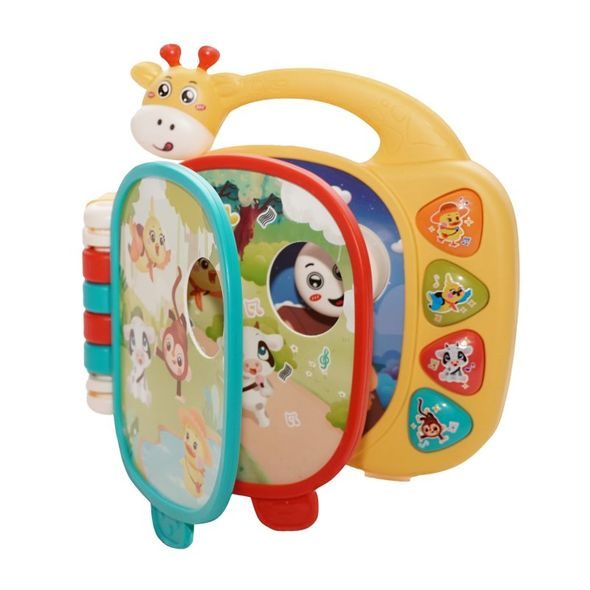 BO JUNGLE HUDEBNÍ KNÍŽKA GIRAFFE 12M+ - HRAČKY SE ZVUKY - PRO DĚTI