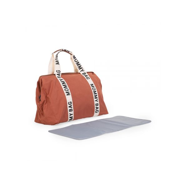 CHILDHOME PŘEBALOVACÍ TAŠKA MOMMY BAG CANVAS TERRACOTTA - PŘEBALOVACÍ TAŠKY - KOČÁRKY A PŘÍSLUŠENSTVÍ
