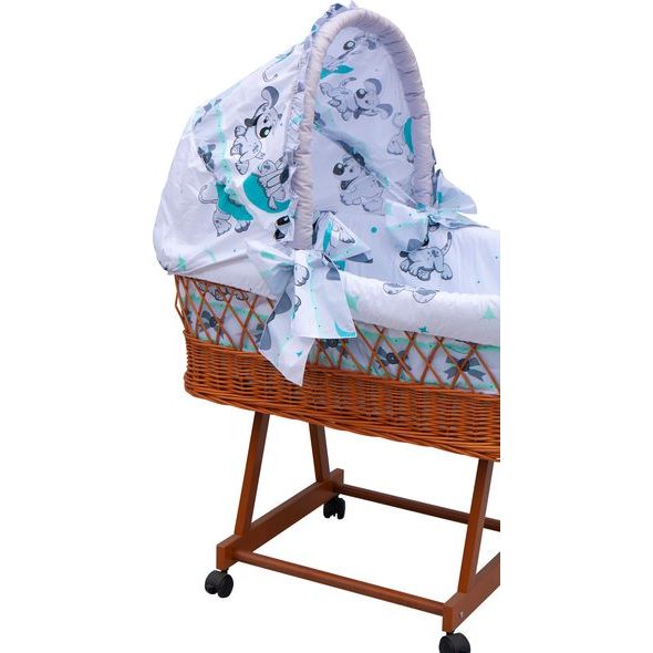 SCARLETT BOUDIČKA K PROUTĚNÉMU KOŠI SCARLETT TIGI TYRKYSOVÁ - KOŠÍKY A KOLÉBKY - SPINKÁNÍ