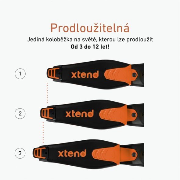SMARTRIKE XTEND SCOOTER RIDE-ON ORANGE - DĚTSKÉ KOLOBĚŽKY - NOŠENÍ & SPORT