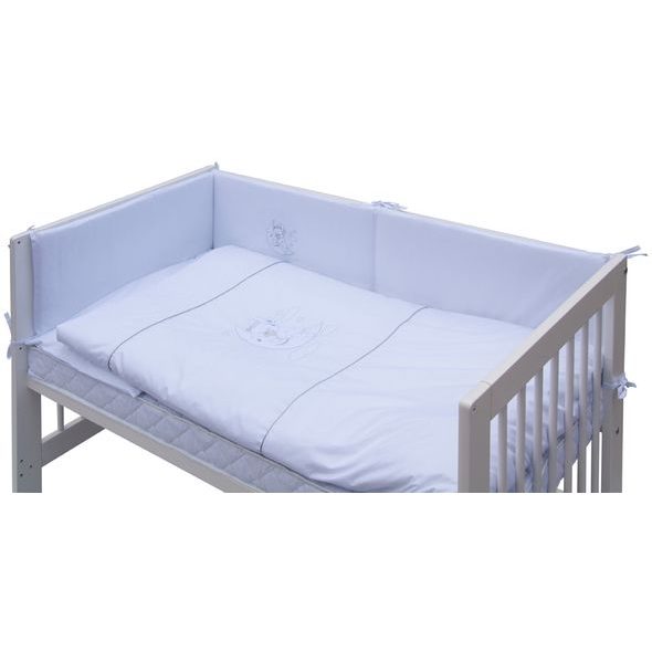 SCARLETT SOUPRAVA DO POSTÝLKY 6-DÍLNÁ PÉŤA BÍLÁ 100X135CM - POVLEČENÍ DO POSTÝLKY - SPINKÁNÍ