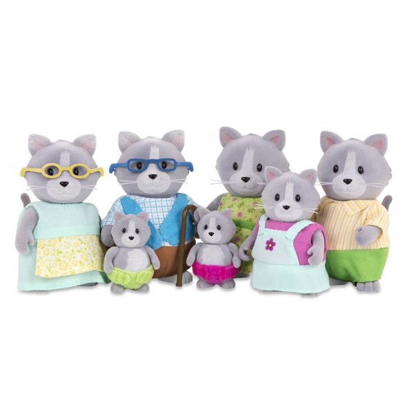 LI'L WOODZEEZ RODINA KOČEK S PRARODIČI DAINTYPAW - ZVÍŘATA - PRO DĚTI