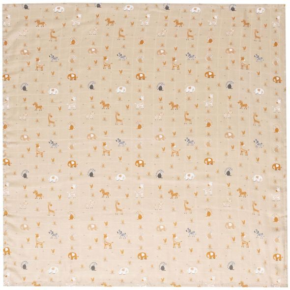 BEBE-JOU MUŠELÍNOVÁ PLENKA 70X70 CM SET 3KS STEPPE - LÁTKOVÉ PLENY SKLÁDANÉ - PŘEBALOVÁNÍ