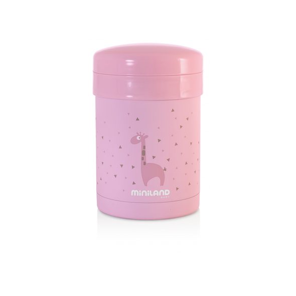 MINILAND TERMOSKA THERMIC A KELÍMKY NA JÍDLO PINK 700ML - TERMOOBALY A TERMOSKY - KRMENÍ