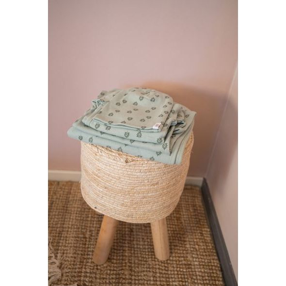 LODGER BEANIE PRINT RIB SILT GREEN 0 - 6 MĚSÍCŮ - ČEPIČKY A KLOBOUČKY - PRO DĚTI