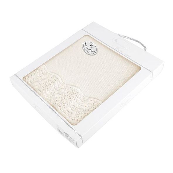 INTERBABY DEKA PŘÍZOVÁ LEM 75X100 KRÉMOVÁ - DĚTSKÉ DEKY PRO MIMINKA - SPINKÁNÍ