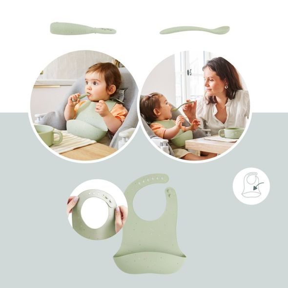 BABYMOOV SILIKONOVÁ JÍDELNÍ SADA BABY FIRST MEAL SET - VÝHODNÉ SADY - KRMENÍ