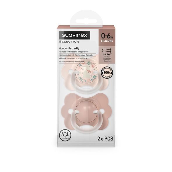 SUAVINEX DUDLÍK SX PRO FYZIOLOGICKÝ BUTTERFLY WONDERLAND NEW 0/6M 2KS - ŠIDÍTKA A DOPLŇKY - KRMENÍ