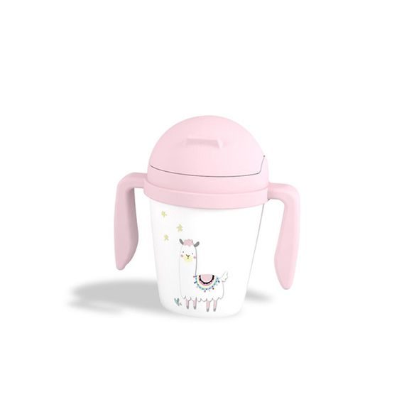 INTERBABY JÍDELNÍ SET LAMA +6M - RŮŽOVÝ - VÝHODNÉ SADY - KRMENÍ