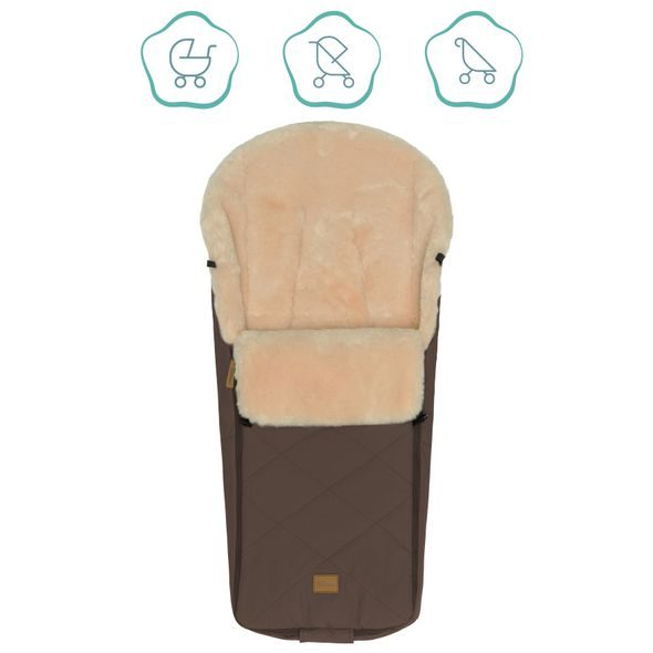 FILLIKID FUSAK ZIMNÍ VEGAN COMFORT BROWN - FUSAKY DO KOČÁRKU - KOČÁRKY A PŘÍSLUŠENSTVÍ