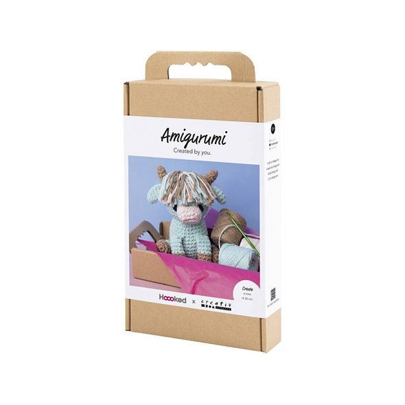 CREATIV COMPANY SADA NA HÁČKOVÁNÍ AMIGURUMI KRAVIČKA - NAVLÉKÁNÍ - PRO DĚTI