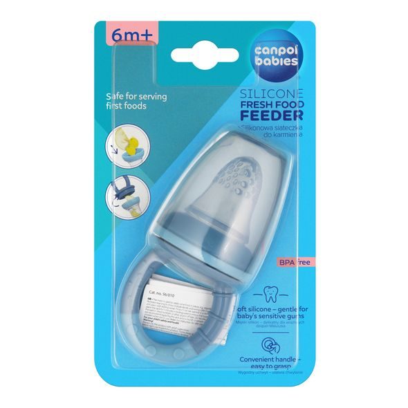 CANPOL BABIES KRMÍCÍ SÍŤKA NA OVOCE SILIKONOVÁ MODRÁ - KRMÍCÍ SÍŤKY - KRMENÍ