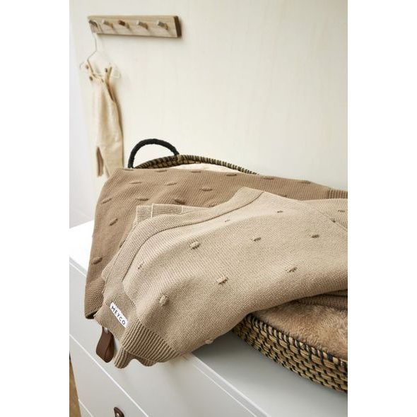 MEYCO DEKA MINI KNOTS - SAND - DĚTSKÉ DEKY PRO MIMINKA - SPINKÁNÍ