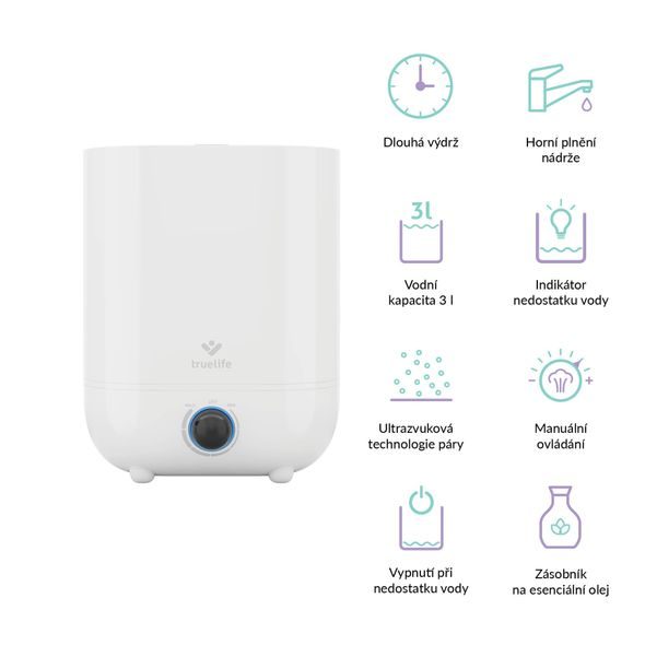 TRUELIFE AIR HUMIDIFIER H3 - ZVLHČOVAČE A ČISTIČKY VZDUCHU - SPINKÁNÍ