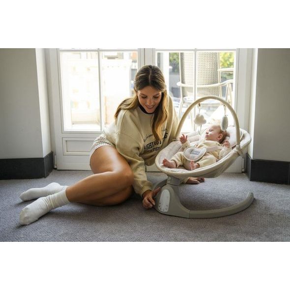 MOMI ELEKTRICKÉ HOUPÁTKO MOMI KENANI BÉŽOVÉ - LEHÁTKA A HOUPADLA - SPINKÁNÍ