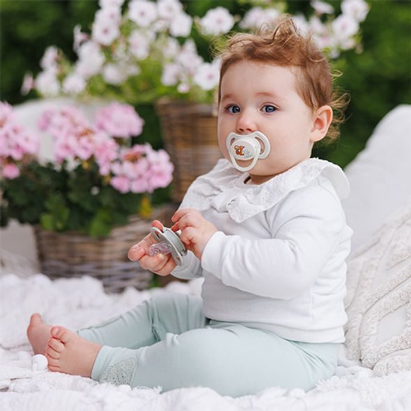 BABYONO DUDLÍKY SILIKONOVÉ SYMETRICKÉ 6-18M, 2 KS - ŠIDÍTKA A DOPLŇKY - KRMENÍ