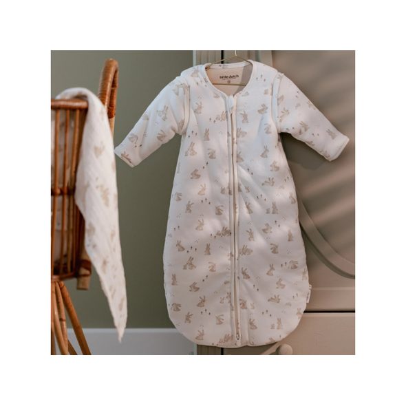 LITTLE DUTCH SPACÍ PYTEL S ODDĚLITELNÝMI RUKÁVY 90 CM BABY BUNNY - SPACÍ PYTLE - SPINKÁNÍ