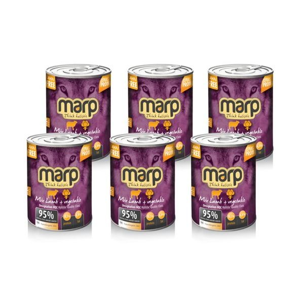 MARP MIX KONZERVA PRO PSY JEHNĚ+ZELENINA 6X400G - KONZERVY PRO PSY - CHOVATELSKÉ POTŘEBY MALVÍKZOO