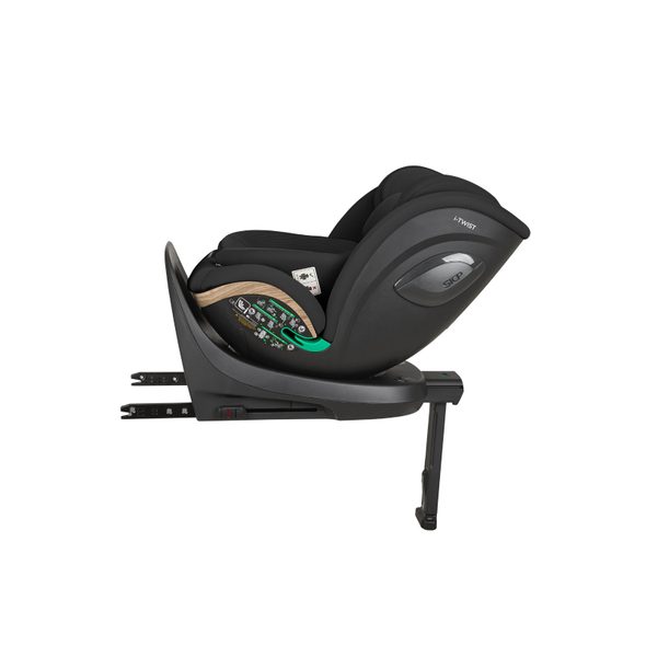 KIKKABOO AUTOSEDAČKA 40-150 CM I-TWIST I-SIZE BLACK - AUTOSEDAČKY 0-36KG - AUTOSEDAČKY A PŘÍSLUŠENSTVÍ