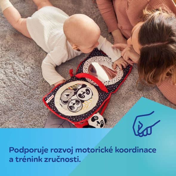 CANPOL BABIES SENZORICKÁ KNÍŽKA PANDA BABIESBOO - KNÍŽKY PRO NEJMENŠÍ - PRO DĚTI
