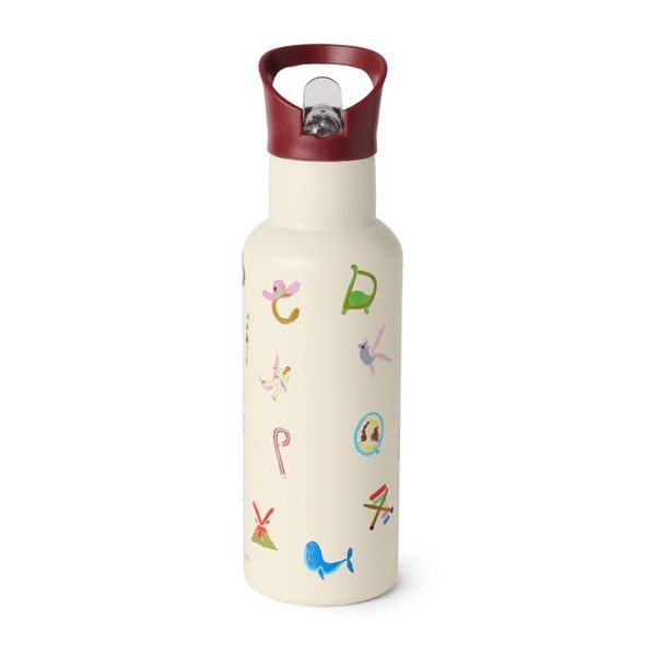 STUDIO NOOS NEREZOVÁ LÁHEV NA NÁPOJ MEDIUM 500ML L ABECEDA - TERMOOBALY A TERMOSKY - KRMENÍ