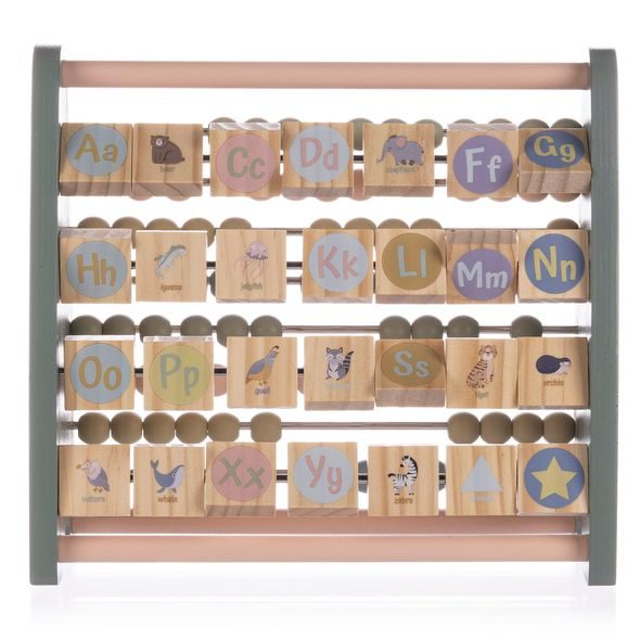 ZOPA DŘEVĚNÉ OBOUSTRANNÉ POČÍTADLO - MOTORICKÉ A HUDEBNÍ - PRO DĚTI