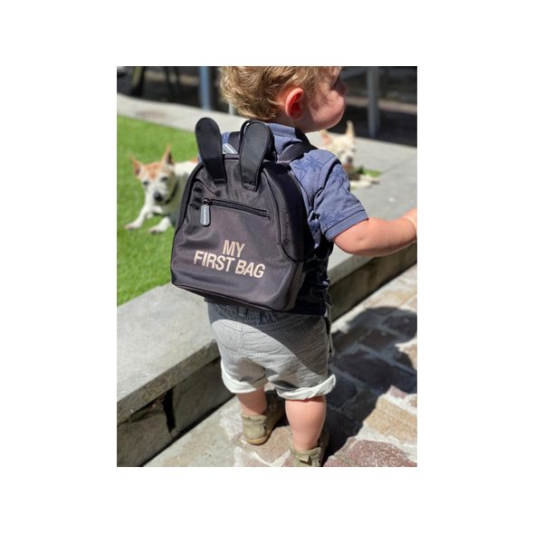 CHILDHOME DĚTSKÝ BATOH MY FIRST BAG BLACK - BATOHY A TAŠKY - PRO DĚTI