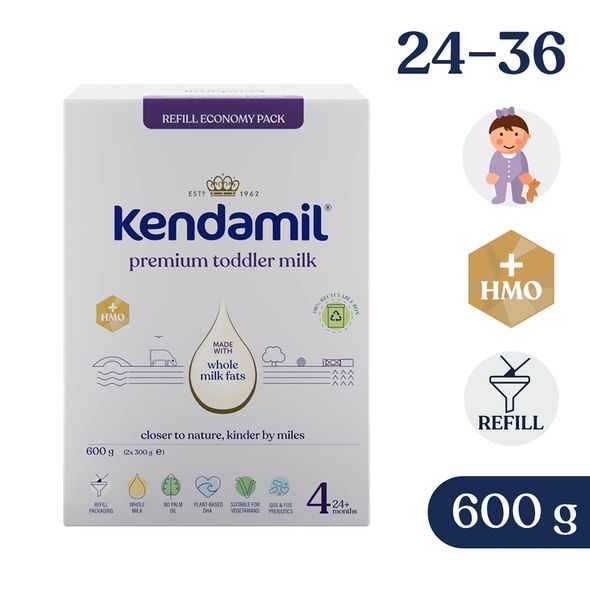 KENDAMIL PREMIUM 4 (600 G) - KOJENECKÁ MLÉKA - KRMENÍ