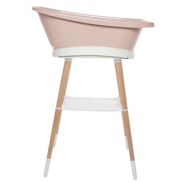 BEBE-JOU SADA VANIČKY SENSE PALE PINK A STOJANU SENSE WHITE - VANIČKY PLASTOVÉ - KOUPÁNÍ A ZDRAVÍ