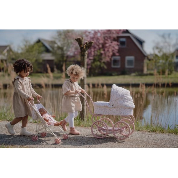 LITTLE DUTCH KOČÁREK PRO PANENKY GOLFKY SKLÁDACÍ SOFT FLOWERS - LITTLE DUTCH - PRO DĚTI