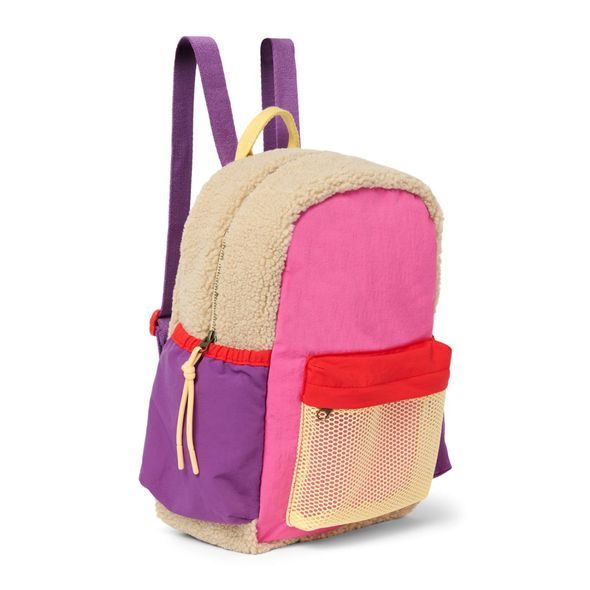 STUDIO NOOS PATCHWORK MIDI BACKPACK - BATŮŽEK BRIGHT PINK - BATOHY A TAŠKY - PRO DĚTI
