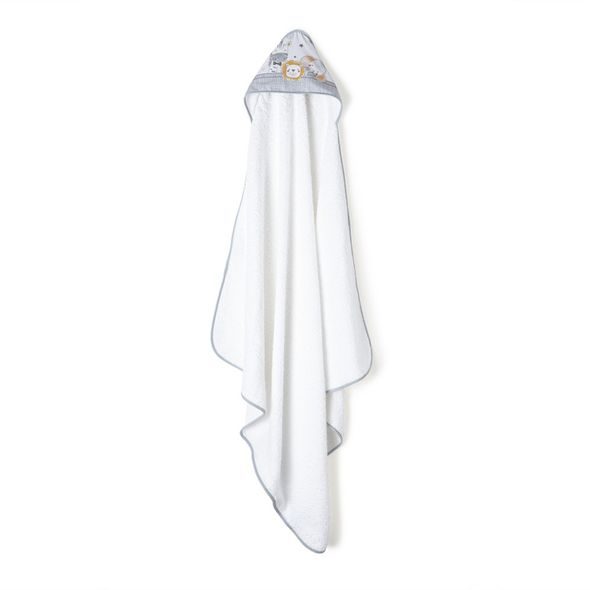 INTERBABY SET - OSUŠKA FROTÉ 100X100 SAFARI + PŘÍTULKA - ŠEDÁ - OSUŠKY A DĚTSKÉ ŽUPANY - KOUPÁNÍ A ZDRAVÍ