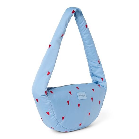 STUDIO NOOS - PUFFY MINI CROSS BODY BAG | LIGHT BLUE HEARTS - DOPLŇKY - PRO MAMINKY