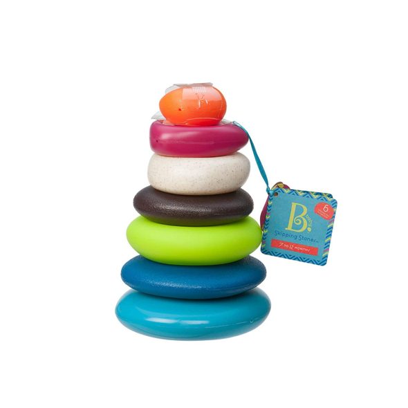 B-TOYS PYRAMIDA Z KROUŽKŮ - STOHOVACÍ HRAČKY - PRO DĚTI