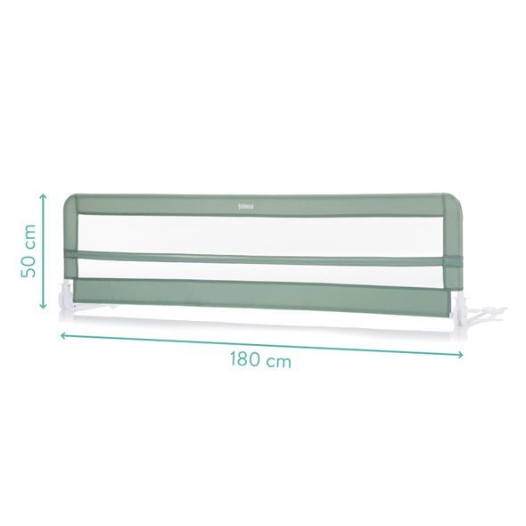 FILLIKID ZÁBRANA NA POSTEL LINA GREEN 180X50 CM - ZÁBRANY NA POSTEL - SPINKÁNÍ