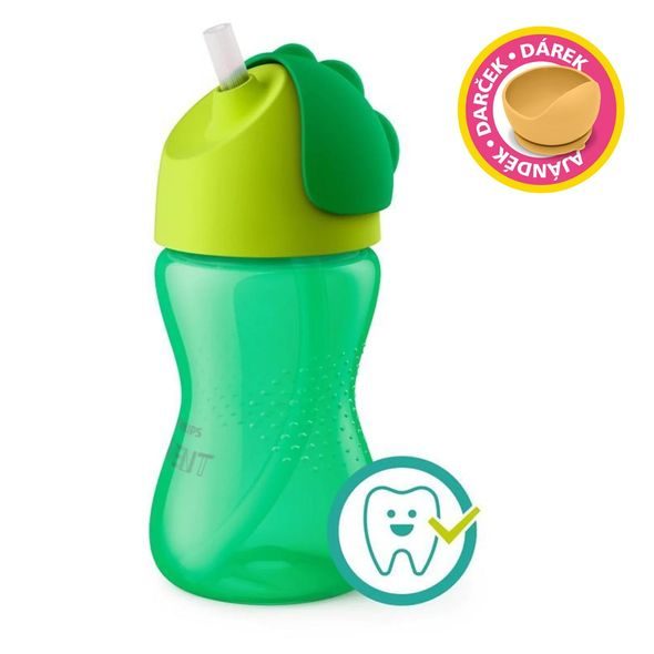 PHILIPS AVENT HRNEČEK S OHEBNÝM BRČKEM 300 ML DÍVKA+DÁREK PETITE&MARS MISKA 6M+ - DĚTSKÉ HRNEČKY - KRMENÍ