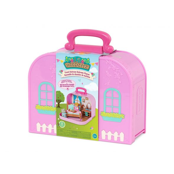 LI'L WOODZEEZ SADA V KUFŘÍKU LOŽNICE - DOPLŇKY PRO FIGURKY - PRO DĚTI