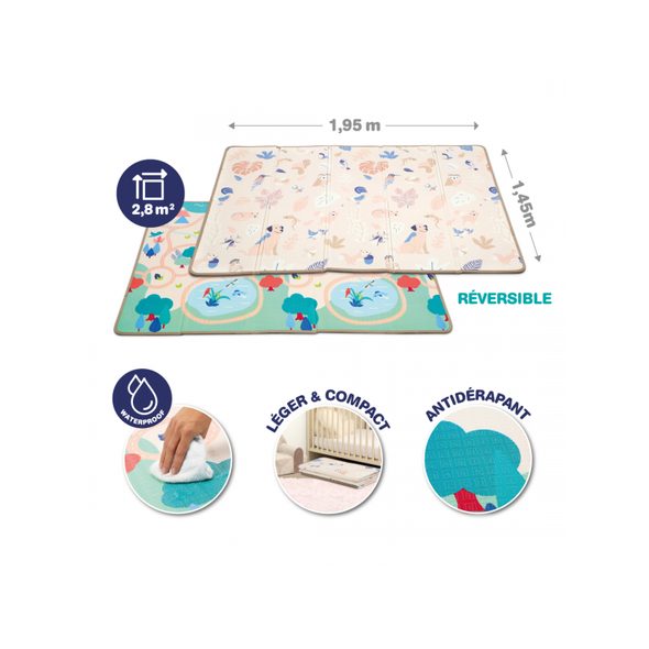 LUDI HRACÍ PODLOŽKA PĚNOVÁ SKLÁDACÍ - HRACÍ PODLOŽKY NA ZEM - SPINKÁNÍ