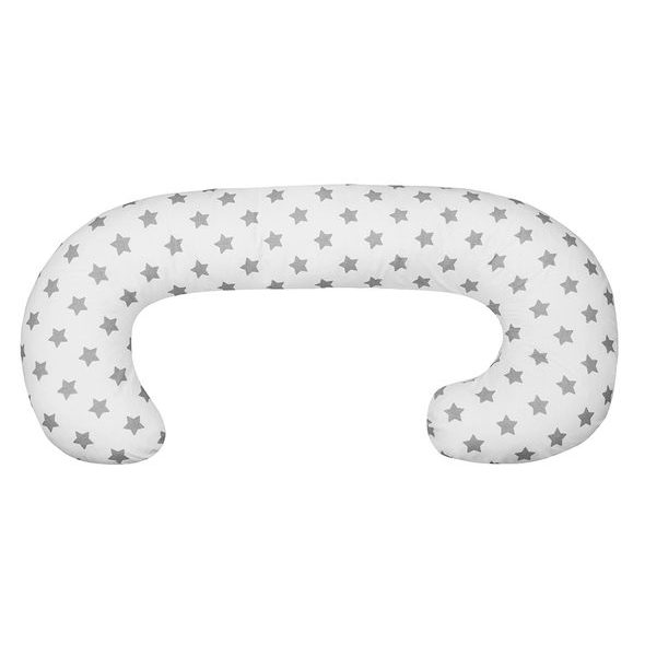 SCAMP KOJÍCÍ POLŠTÁŘ VE TVARU C (GREYWHITESTARS) - KOJÍCÍ POLŠTÁŘE - KRMENÍ