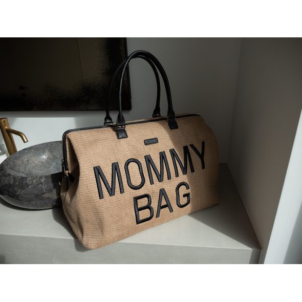 CHILDHOME PŘEBALOVACÍ TAŠKA MOMMY BAG RAFFIA LOOK - PŘEBALOVACÍ TAŠKY - KOČÁRKY A PŘÍSLUŠENSTVÍ