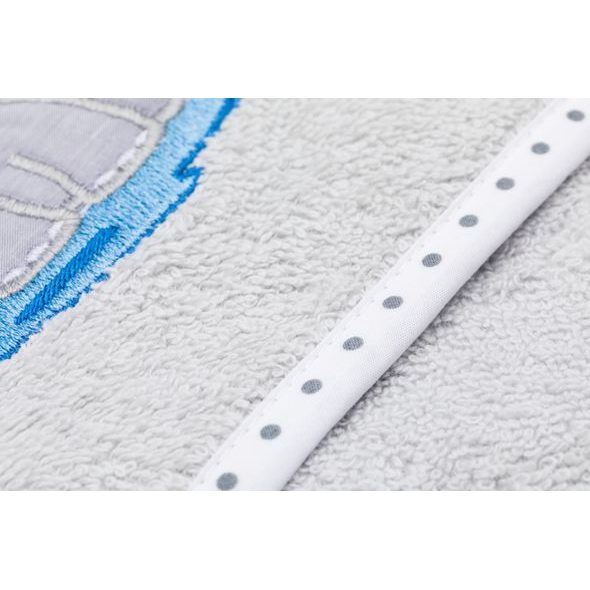 FILLIKID RUČNÍK S KAPUCÍ HIPPO GREY 75X75 CM - OSUŠKY A DĚTSKÉ ŽUPANY - KOUPÁNÍ A ZDRAVÍ