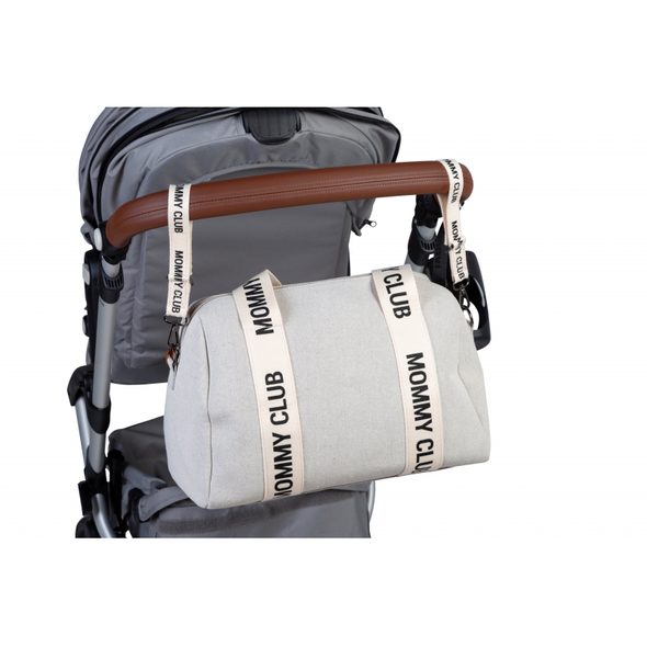 CHILDHOME PŘEBALOVACÍ TAŠKA MOMMY CLUB SIGNATURE CANVAS OFF WHITE - PŘEBALOVACÍ TAŠKY - KOČÁRKY A PŘÍSLUŠENSTVÍ