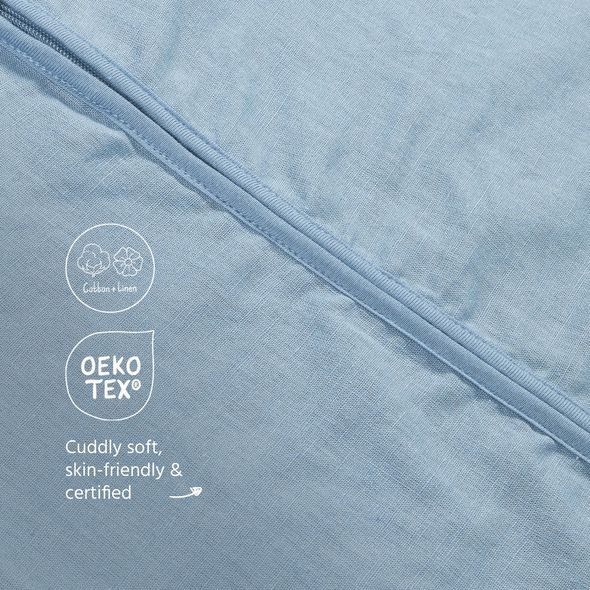 MEYCO LETNÍ LNĚNÝ JUMPER 104 - JEANS BLUE - SPACÍ PYTLE - SPINKÁNÍ