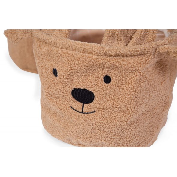 CHILDHOME KOŠ NA HRAČKY TEDDY 25X20X20 CM - BOXY NA HRAČKY - SPINKÁNÍ