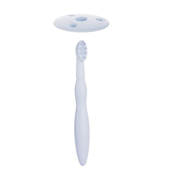 CANPOL BABIES SILIKONOVÝ ZUBNÍ KARTÁČEK/KOUSÁTKO SE ŠTÍTKEM KLUK - ZUBNÍ KARTÁČKY A PASTY - KOUPÁNÍ A ZDRAVÍ