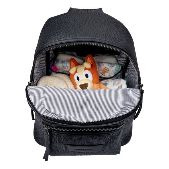 BABABING LUCA TAŠKA /BATOH, VEGANSKÁ KŮŽE, BLACK - PŘEBALOVACÍ BATOHY - KOČÁRKY A PŘÍSLUŠENSTVÍ